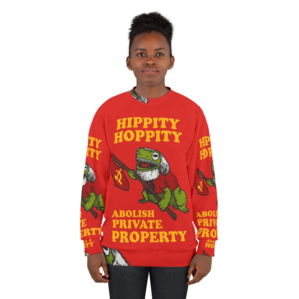 Abolish Private Property Hippity Hoppity Sweatshirt - women