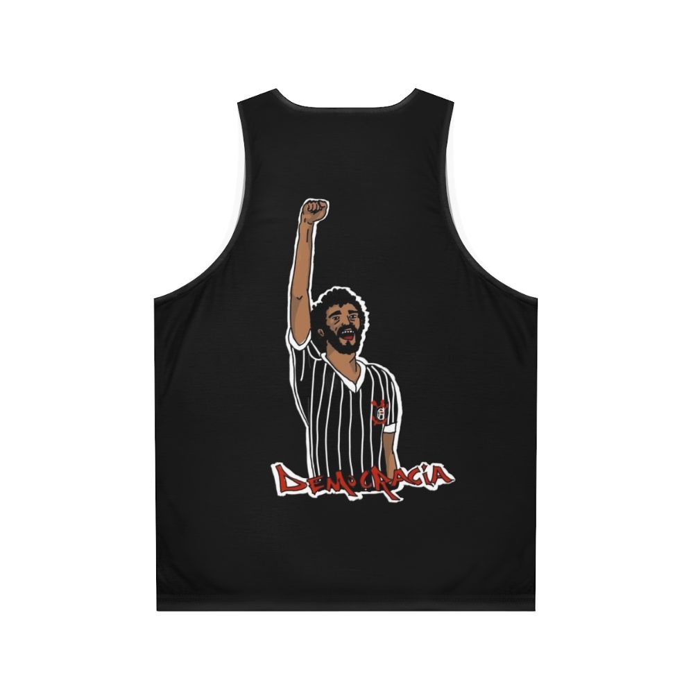 Corinthians Socrates Democracy Unisex Tank Top - Back