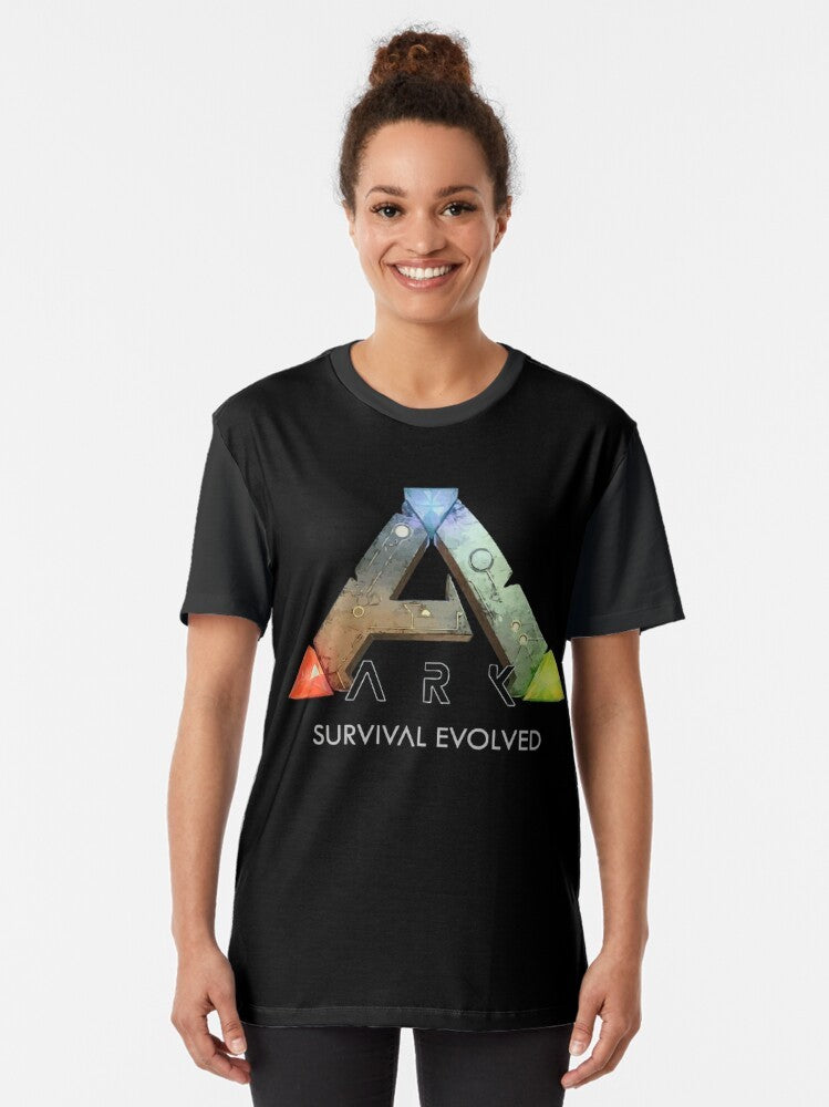 "Ark Survival Evolved Dinosaur Graphic T-Shirt" - Women