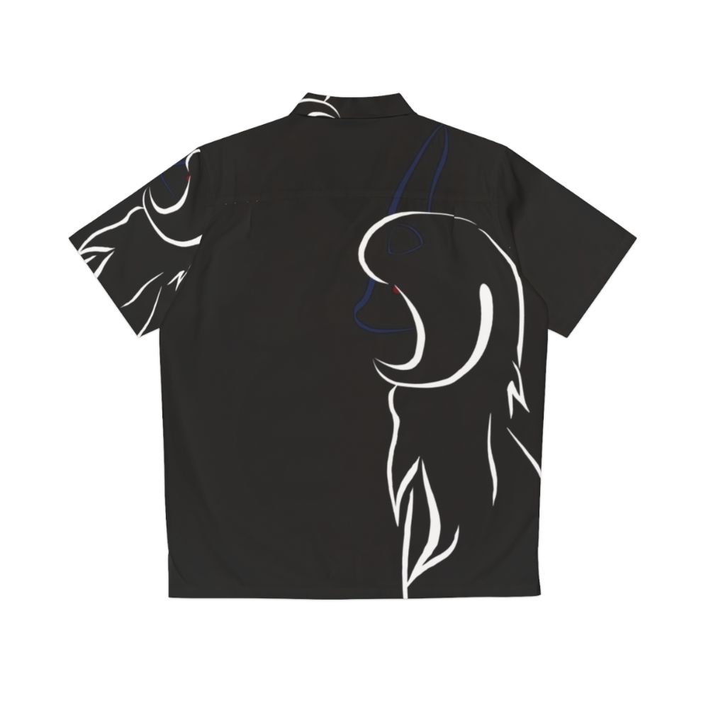 "Absol Flow Hawaiian Shirt - Pokemon Inspired Dark Type Apparel" - Back