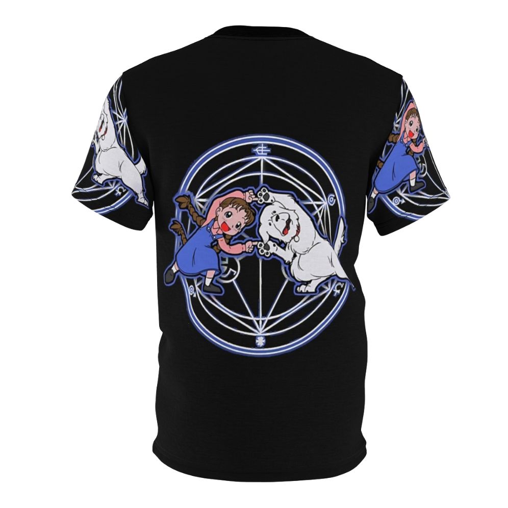 Fullmetal Fusion Anime T-Shirt featuring a design inspired by the popular anime series Fullmetal Alchemist - Back