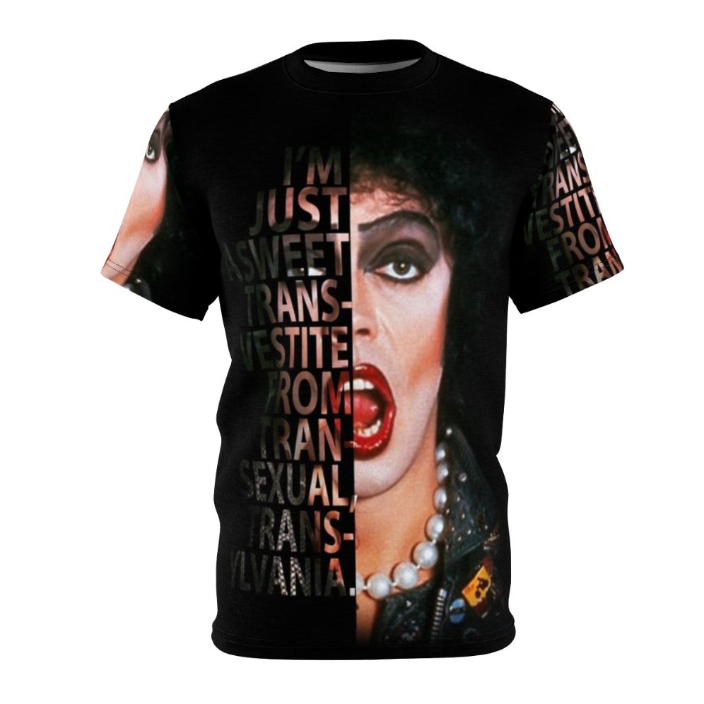 Rocky Horror Picture Show inspired t-shirt featuring the character Frank N Furter