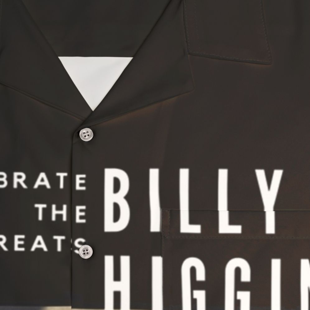 Jazz drummer Billy Higgins Hawaiian shirt - Detail