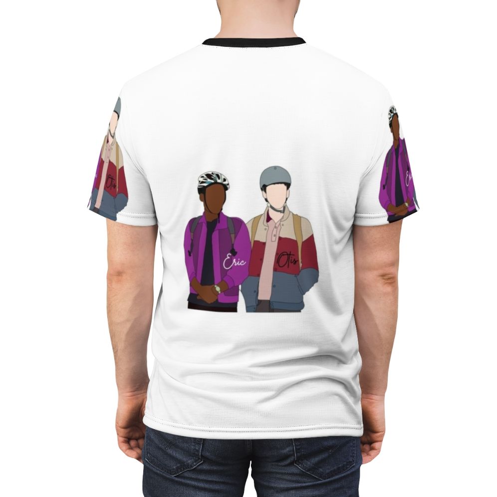 Otis and Maeve Inspired Sex Education TV Show Themed AOP T-Shirt - men back