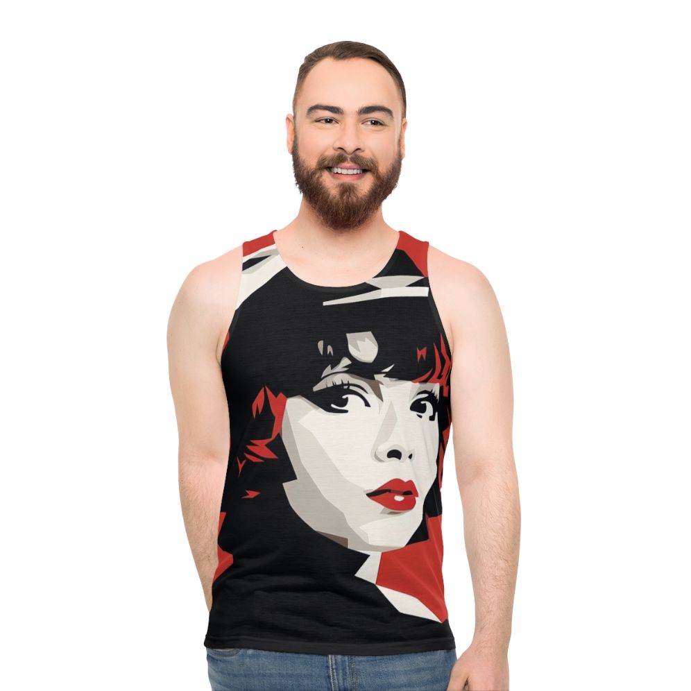 Minimalist Clara Bow Unisex Tank Top - men