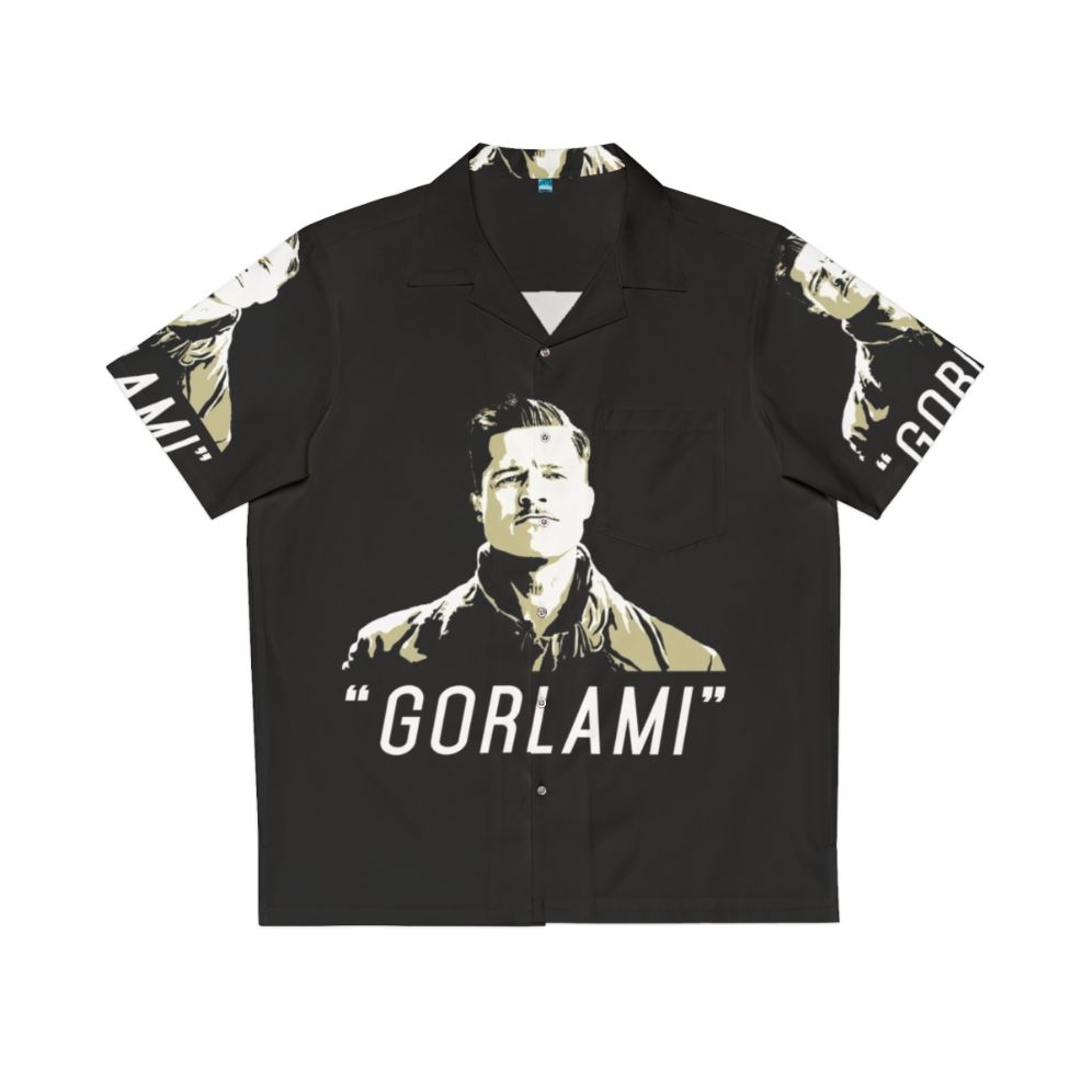 Gorlami Hawaiian Shirt featuring Brad Pitt's character from Inglorious Basterds