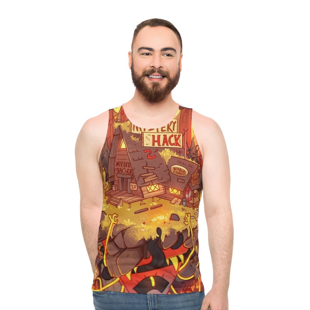 Weirdmageddon Unisex Tank Top Featuring Bill Cipher - men