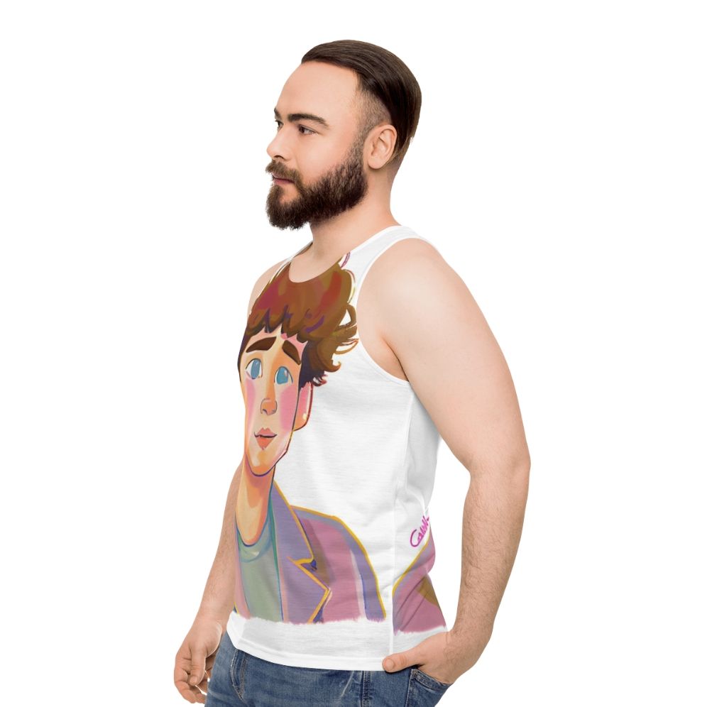 Heartstopper Charlie Spring Unisex Tank Top - men side