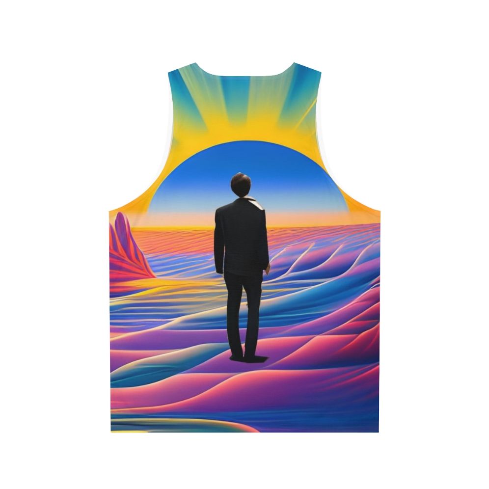 Colorful desert sunrise unisex tank top - Back