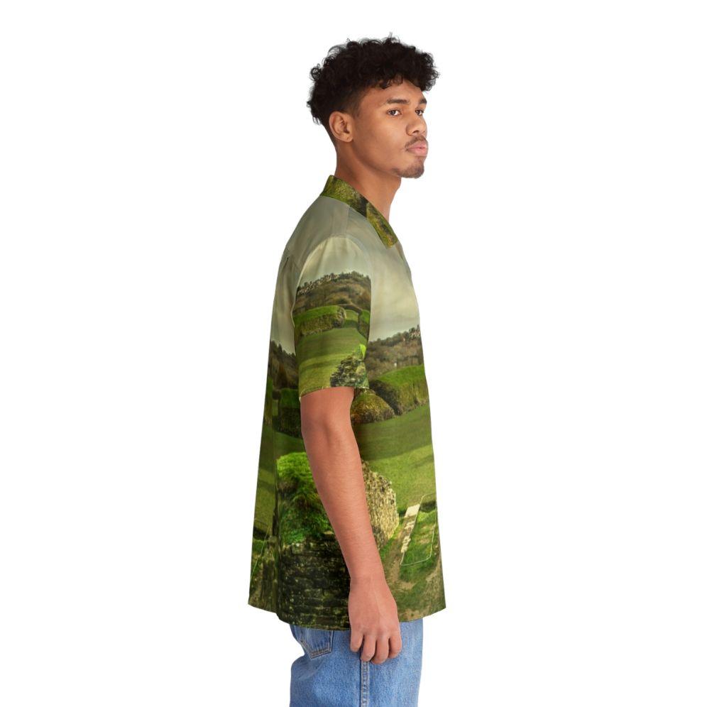 Caerleon Amphitheatre Hawaiian Shirt featuring Roman ruins in Wales - People Pight