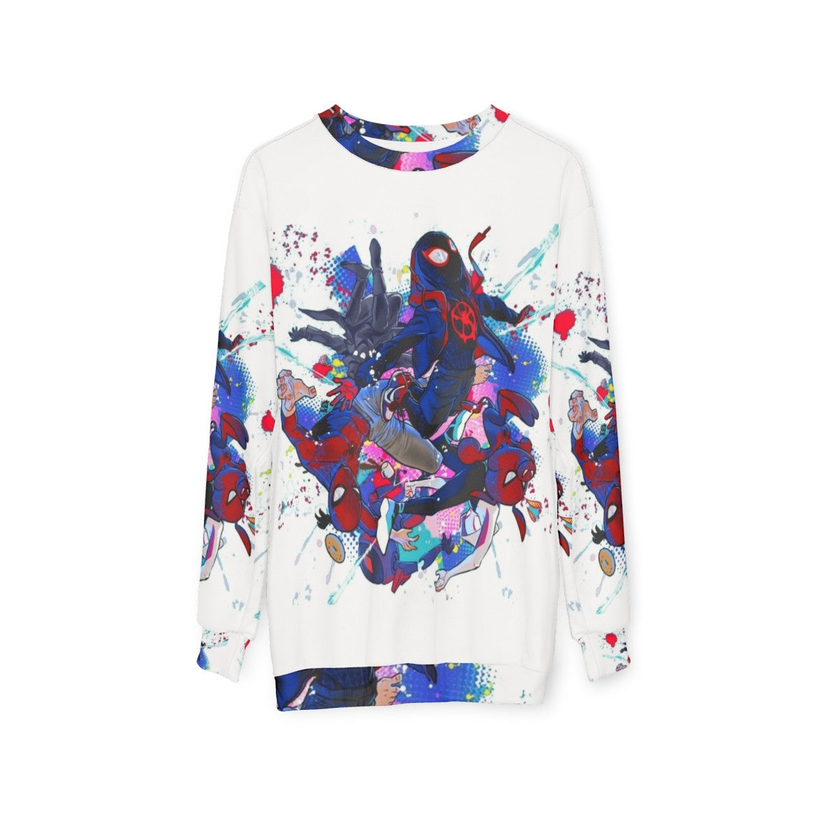 Spider-Verse Spiderman Superhero Sweatshirt - hanging