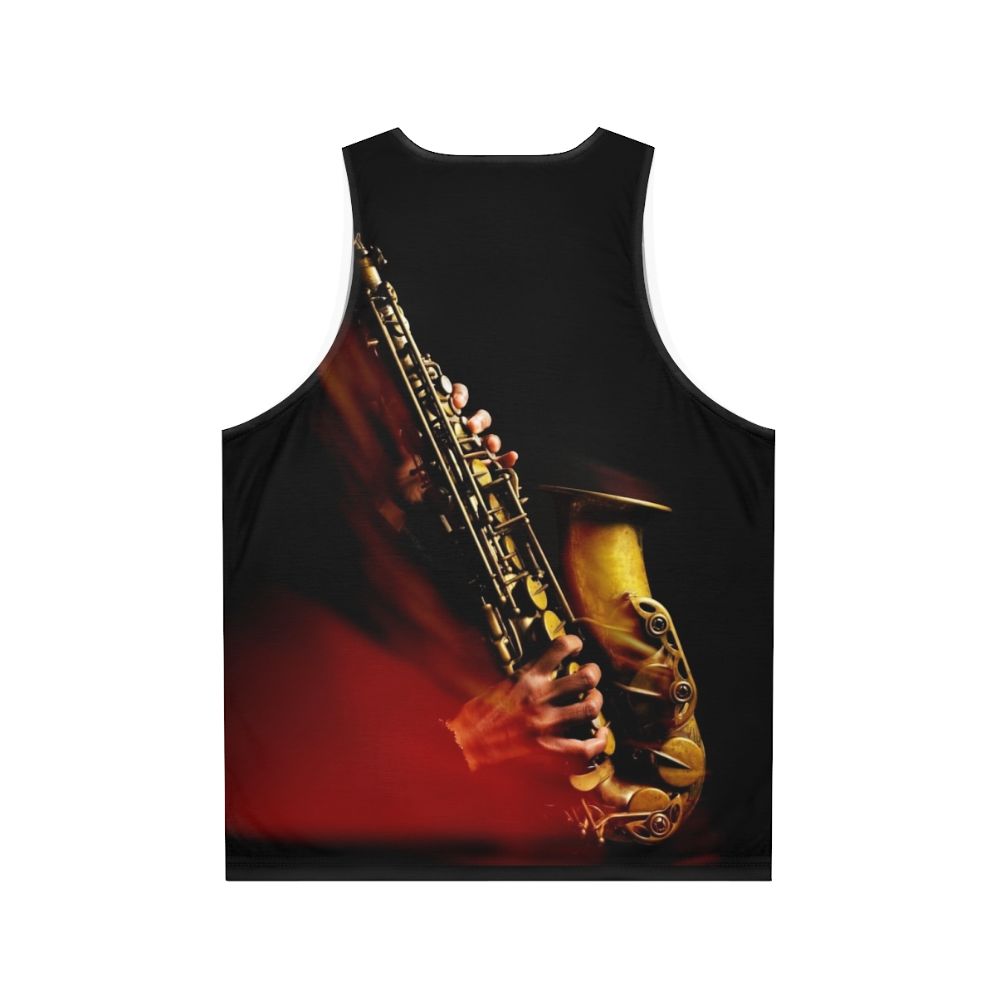 Saxophone Alto Unisex Tank Top - Back