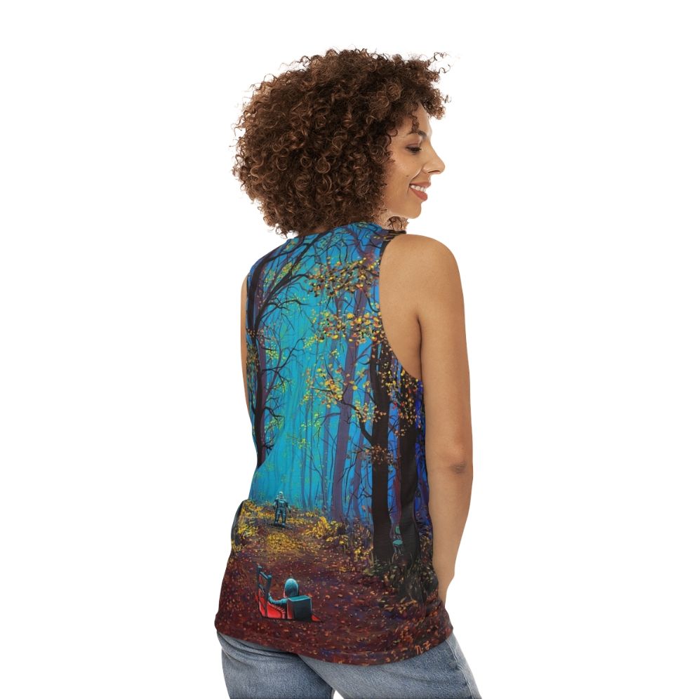 Cosmic Astronaut Unisex Tank Top - women back