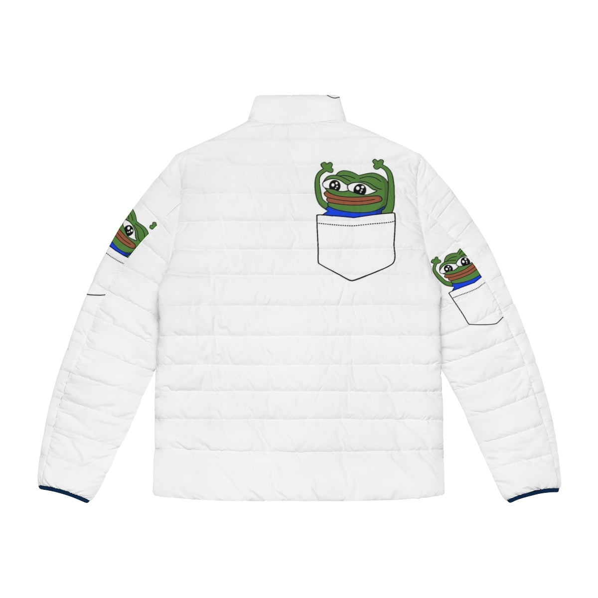 Hypers Emote Puffer Jacket with streamer and gaming-inspired design - Back