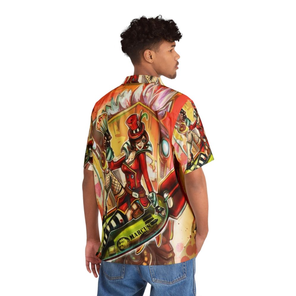 Bombshell Hawaiian Shirt with Tropical Floral Pattern - People Back