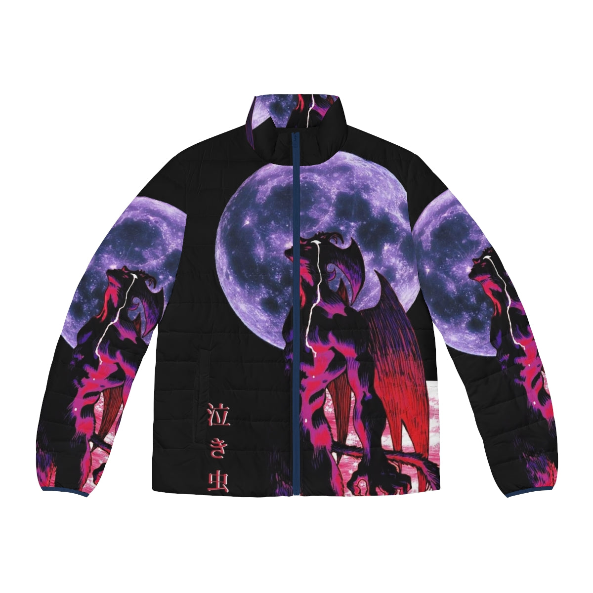 Akira Devilman Crybaby 90s Aesthetic Puffer Jacket, featuring anime-inspired design