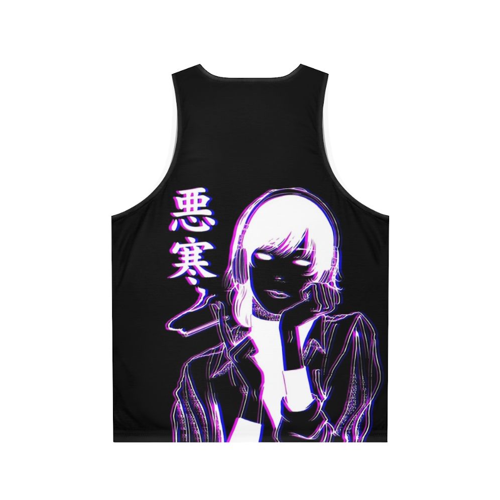 Chill Glitch Vaporwave Unisex Tank Top - Back