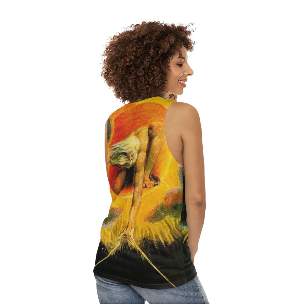 The Ancient of Days by William Blake Unisex Tank Top - women back