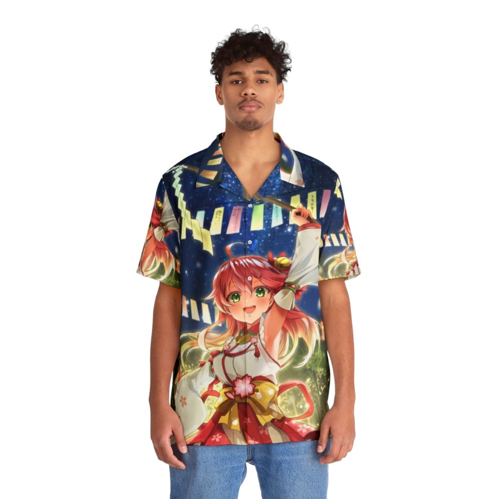 Sakura Miko Tanabata Hawaiian Shirt - People Front