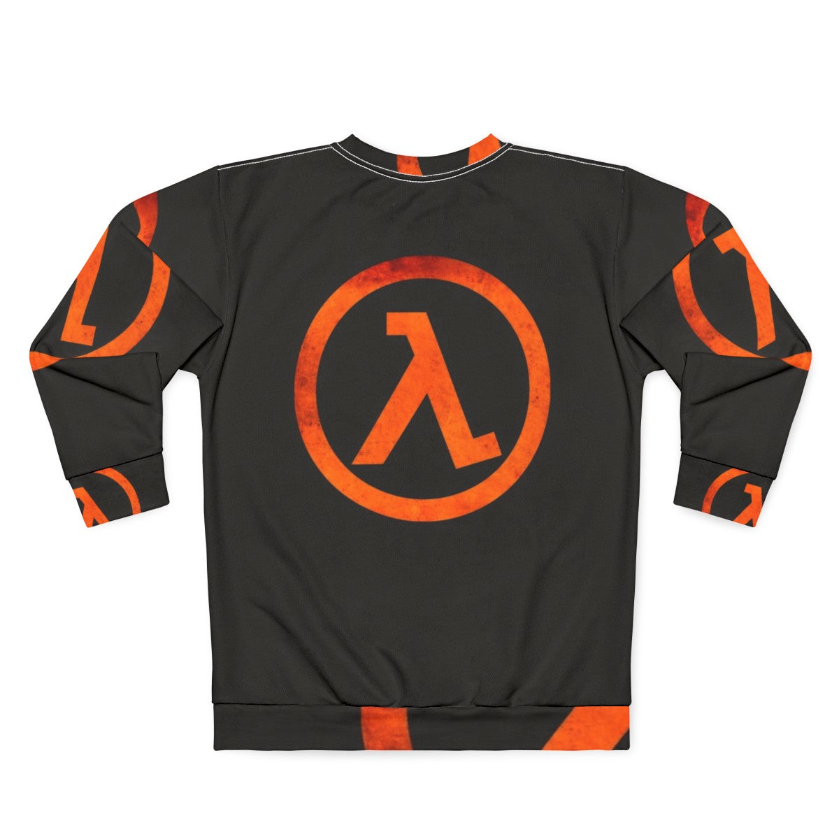 Retro Gaming Geek Half Life Rust Logo Sweatshirt - Back