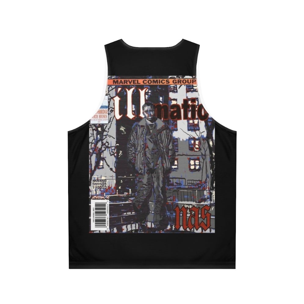 Nas Illmatic Comic Unisex Tank Top - Back