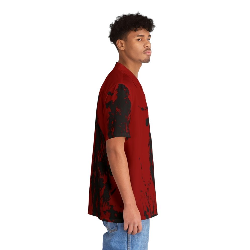 Big Boss MGS3 Red Black Hawaiian Shirt - People Pight