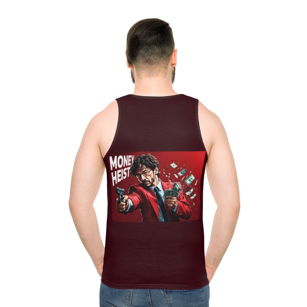 Money Heist Art Unisex Tank Top - men back