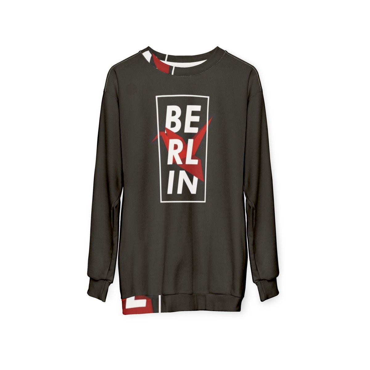 Berlin Sweatshirt from La Casa De Papel Netflix Series - hanging