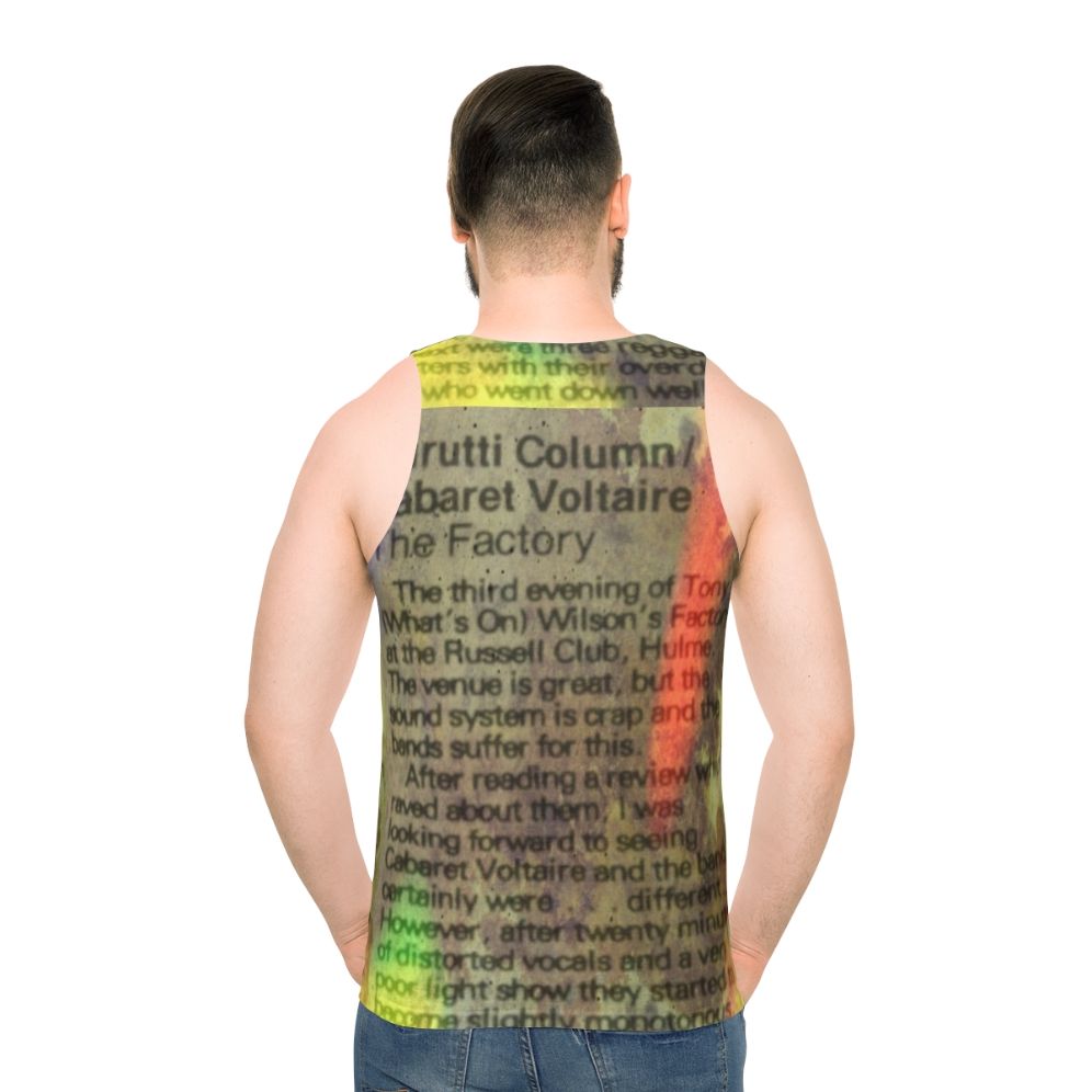 The Durutti Column Unisex Tank Top - men back