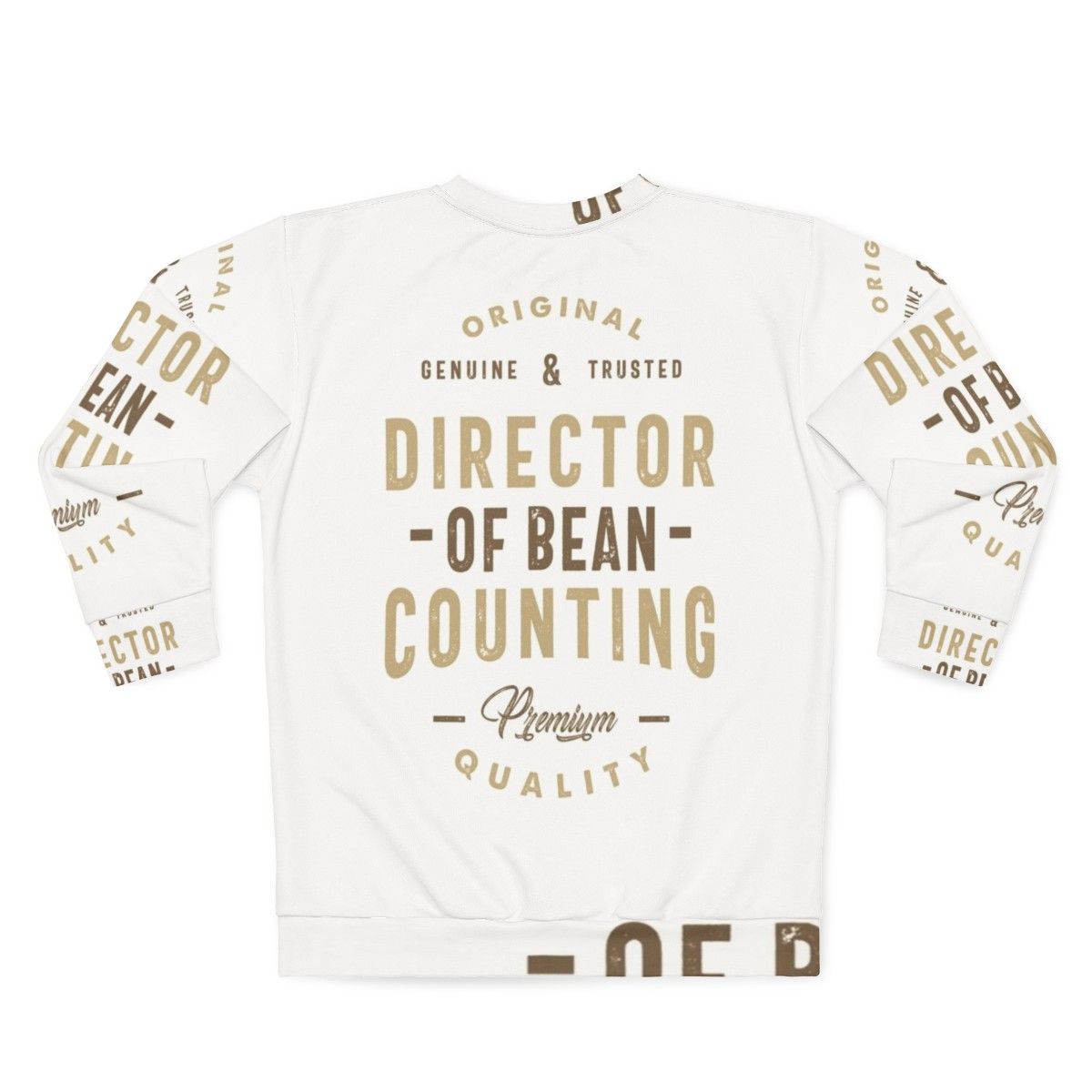 Director of Bean Counting Accounting Sweatshirt - Back