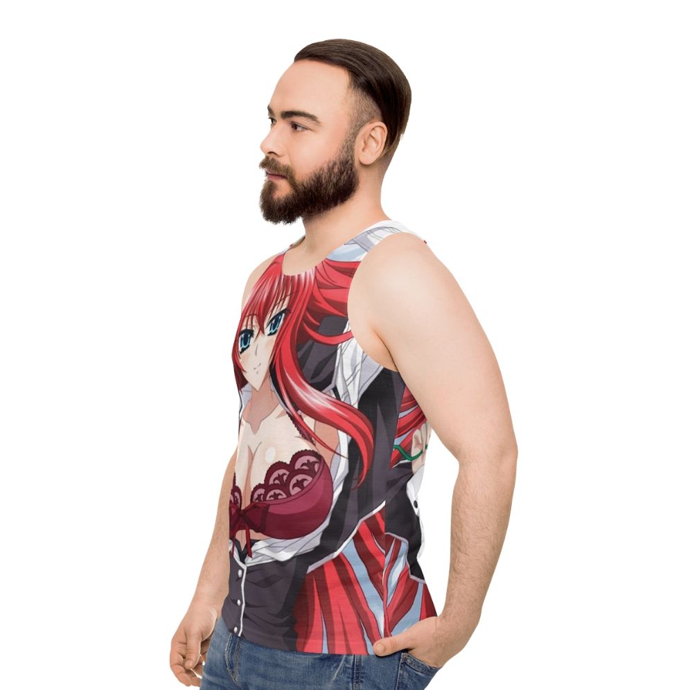 Rias Gremory Anime Unisex Tank Top - men side