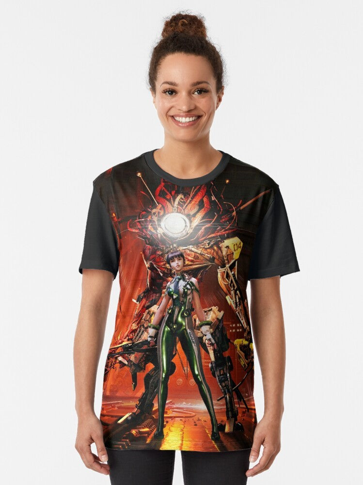 Stellar Blade video game character on a t-shirt - Women