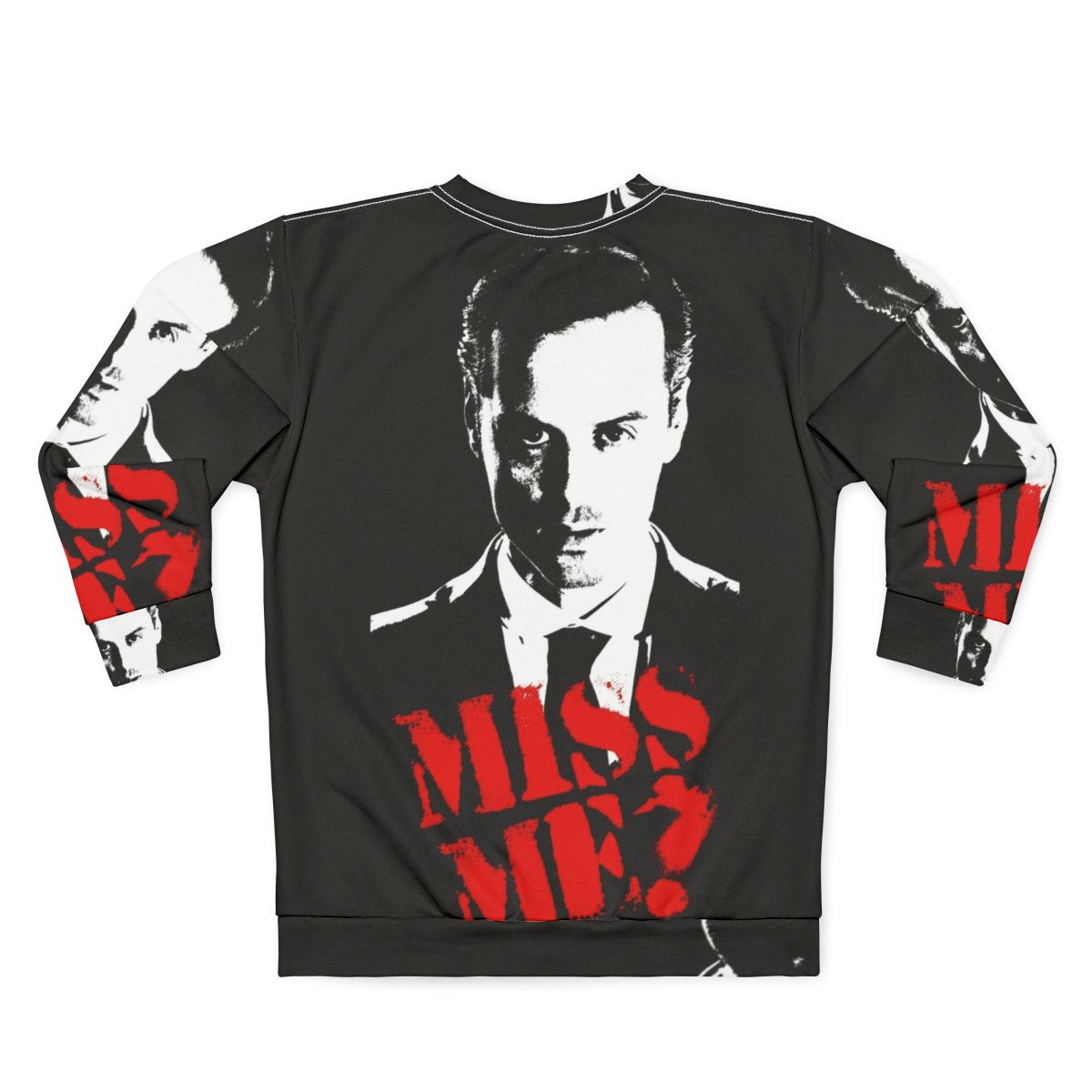 Sherlock "Miss Me Moriarty" Sweatshirt featuring Benedict Cumberbatch and Martin Freeman - Back