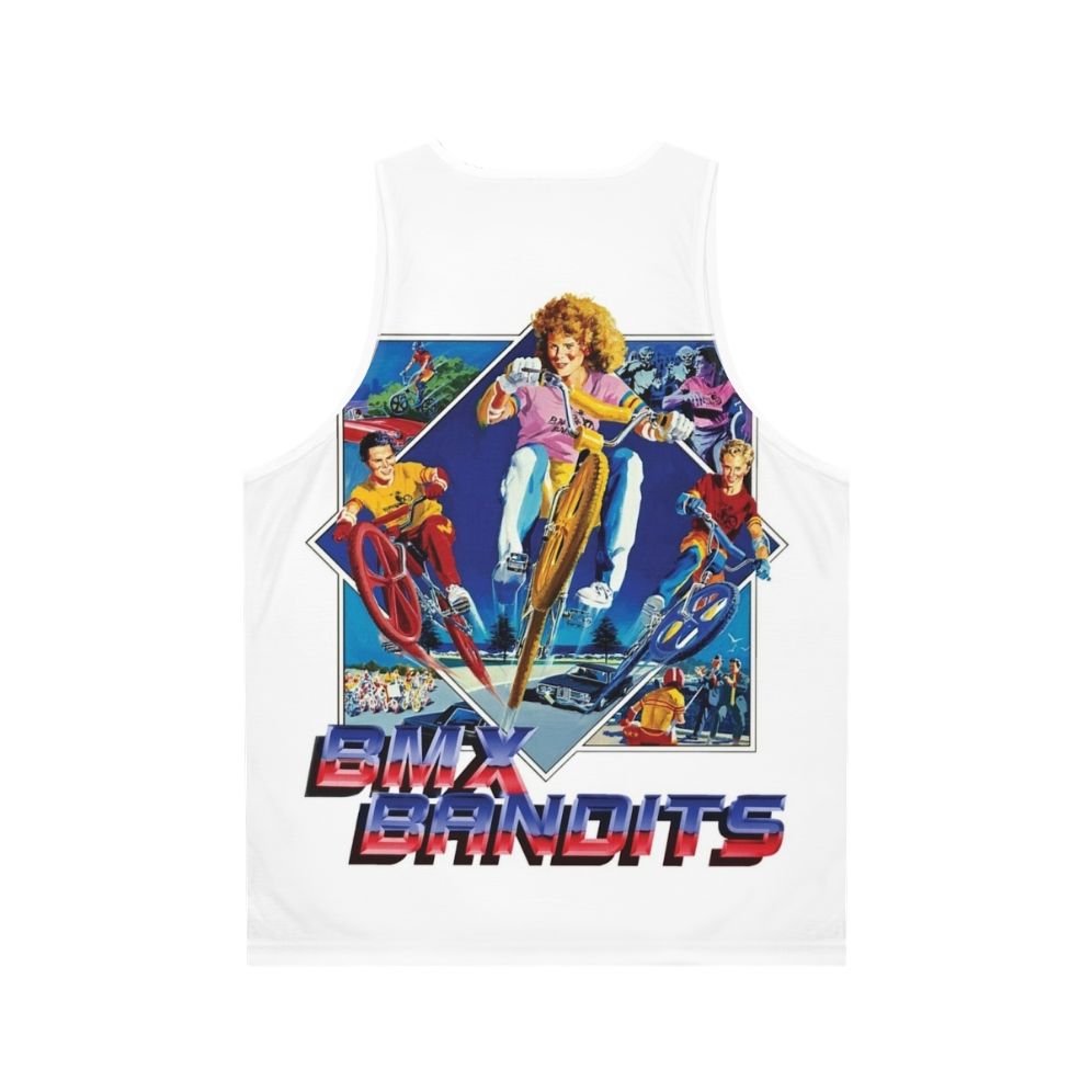 Retro 1980s BMX Bandits unisex tank top - Back