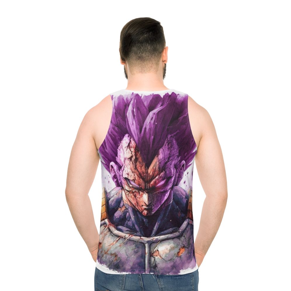 Vegeta Ultra Ego Unisex Tank Top - men back