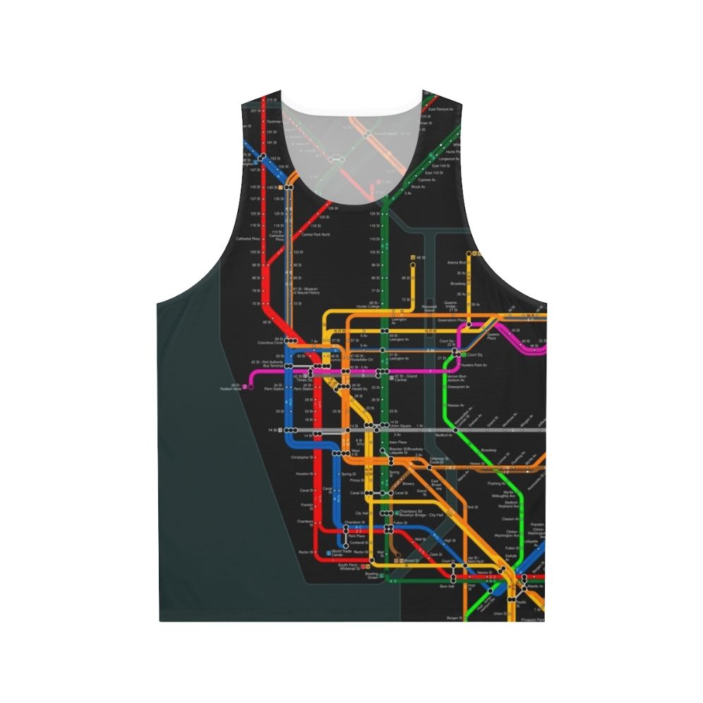 New York City Subway Map Unisex Tank Top