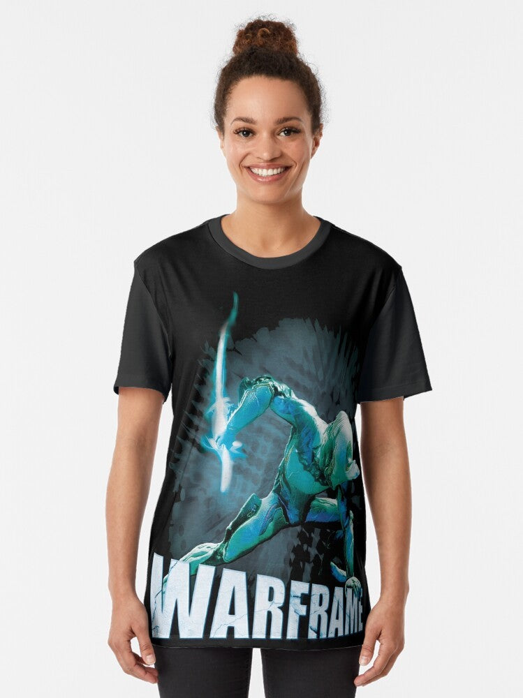 Warframe Graphic T-Shirt featuring characters from the video game - Women