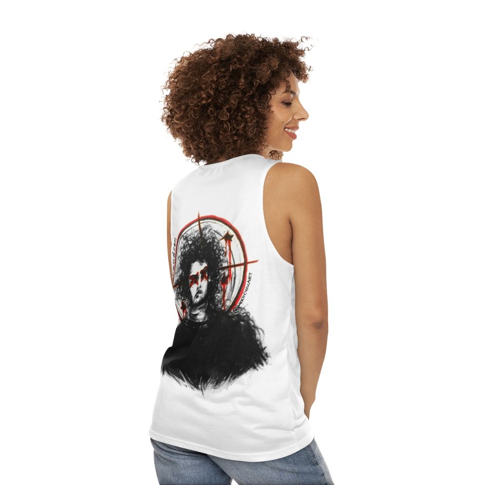 Unisex Grandson Band Tank Top - women back