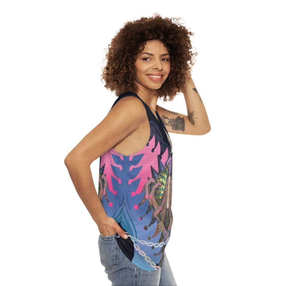 Anima Unisex Animal Print Tank Top - women side