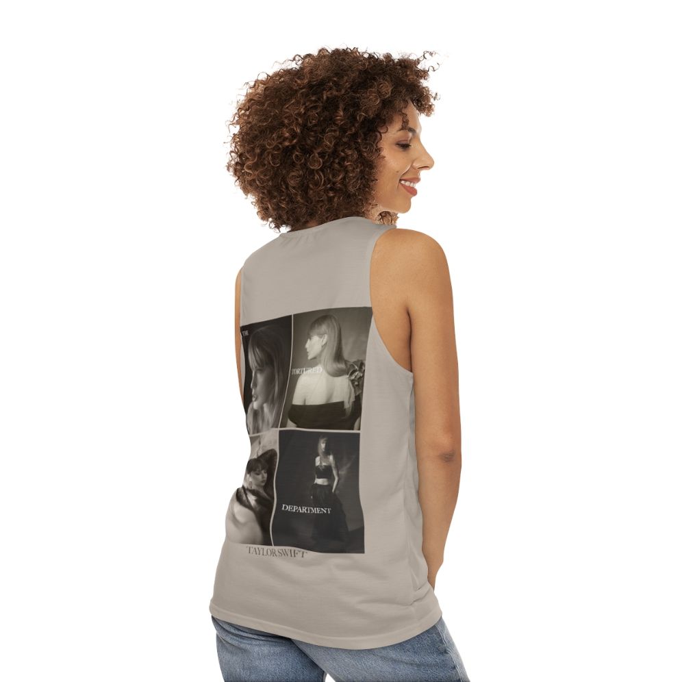 The Tortured Poets Department Collage Unisex Tank Top - women back