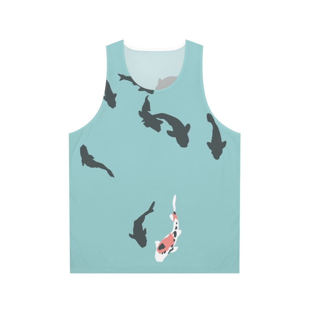 Unisex koi fish tank top featuring a minimalist design inspired by the anime "A Silent Voice"