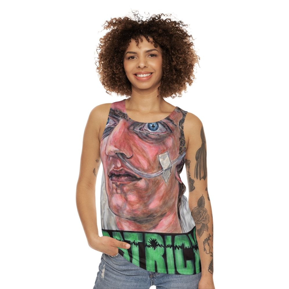 Unisex tank top featuring horror movie from 70s Australian cinema - women