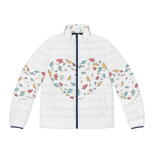 Heartstopper Leaves Puffer Jacket 3, featuring a cozy puffer design inspired by the hit Netflix series.