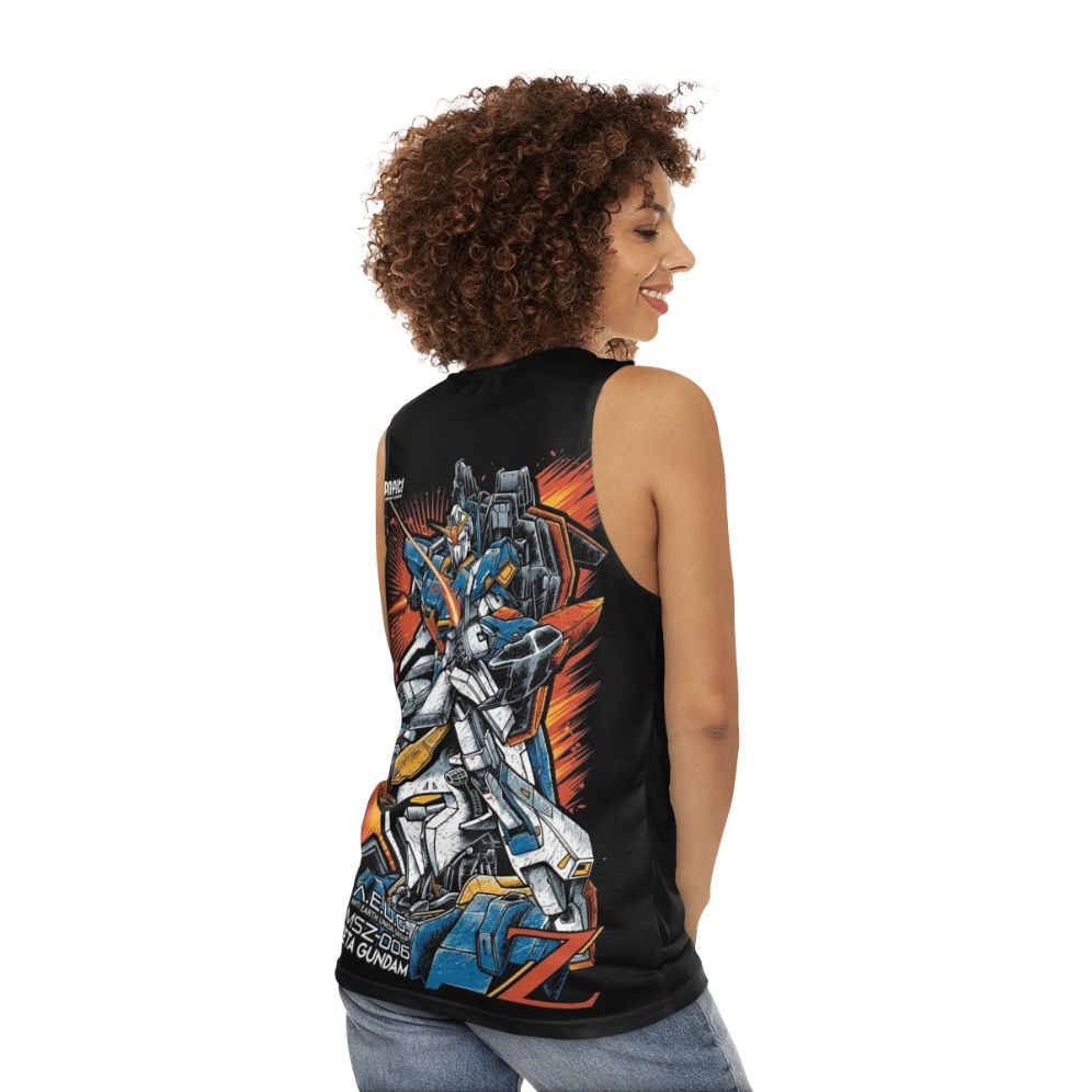 Gundam Anime Mecha Unisex Tank Top - women back