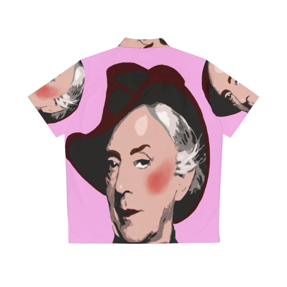 Quentin Crisp Hawaiian shirt with LGBTQ+ pride icon - Back