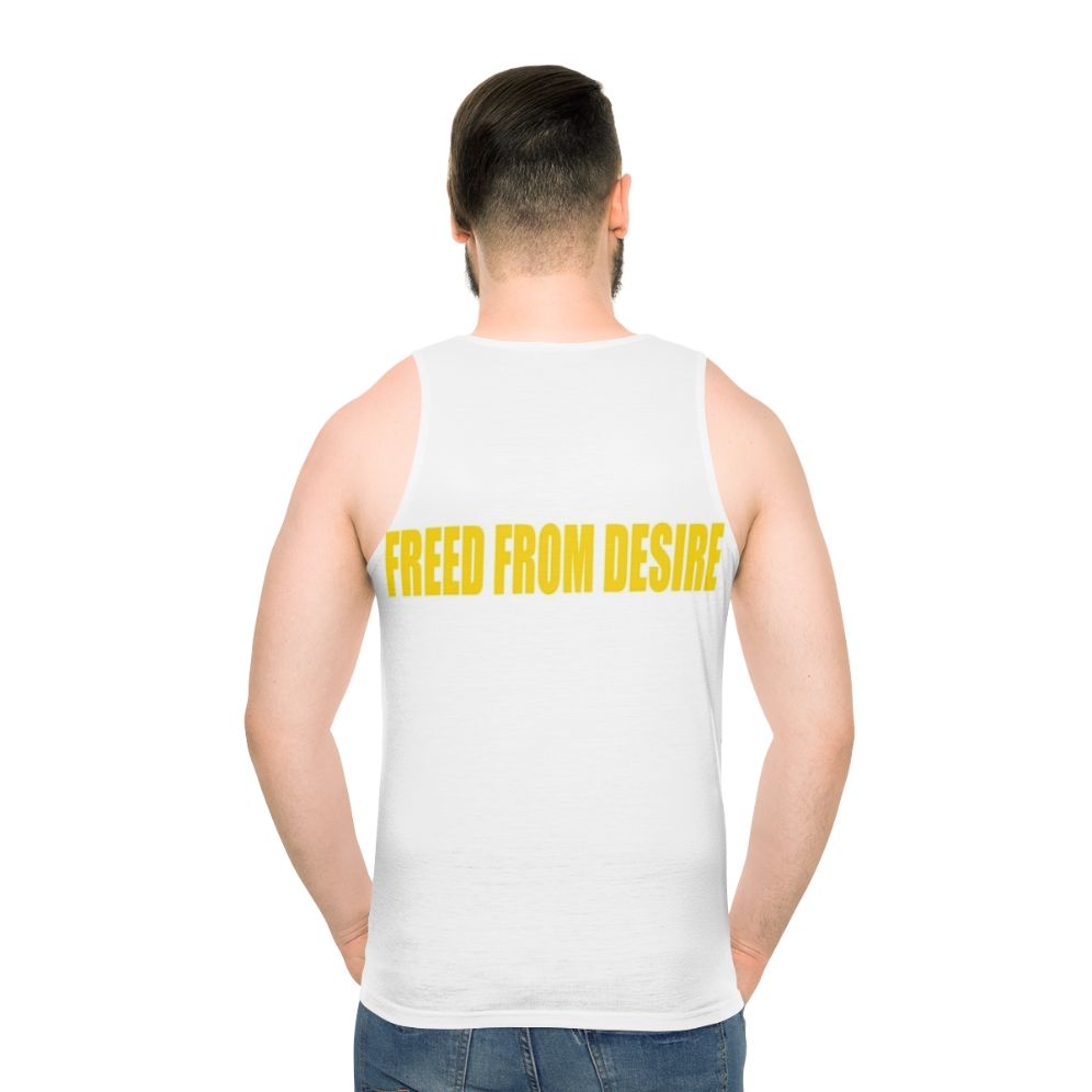 Unisex 90s pop dance tank top - men back