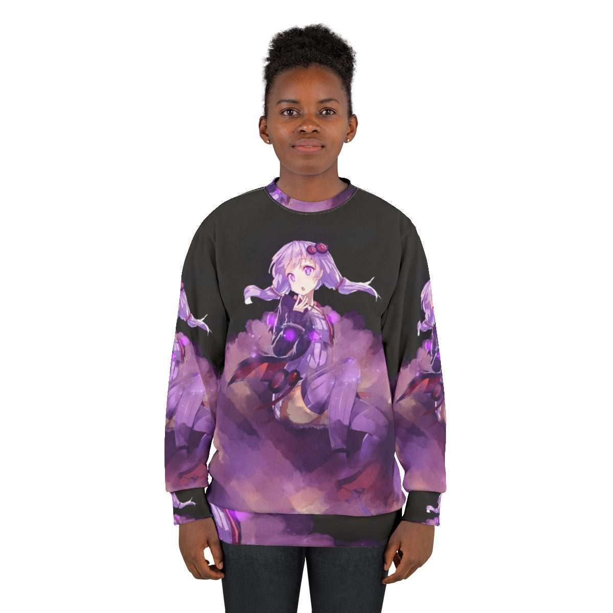 Yuzuki Yukari Anime Vocaloid Graphic Sweatshirt - women