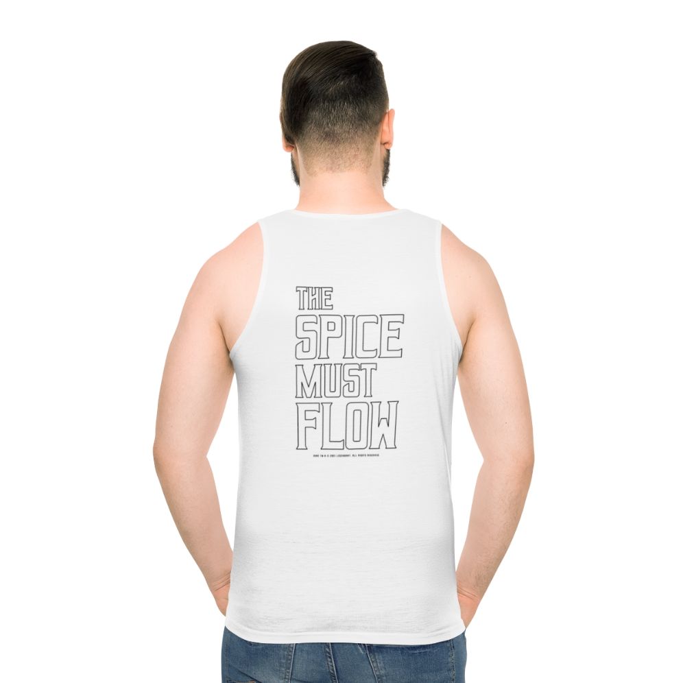 Dune The Spice Must Flow Unisex Tank Top - men back