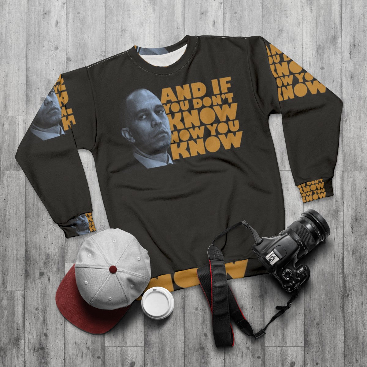 Hakeem Jeffries "Mic Drop" Moment Sweatshirt - flat lay