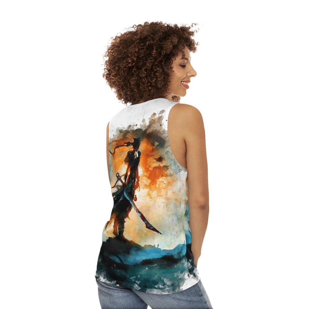 Hellblade: Senua's Sacrifice unisex tank top featuring Norse mythology - women back